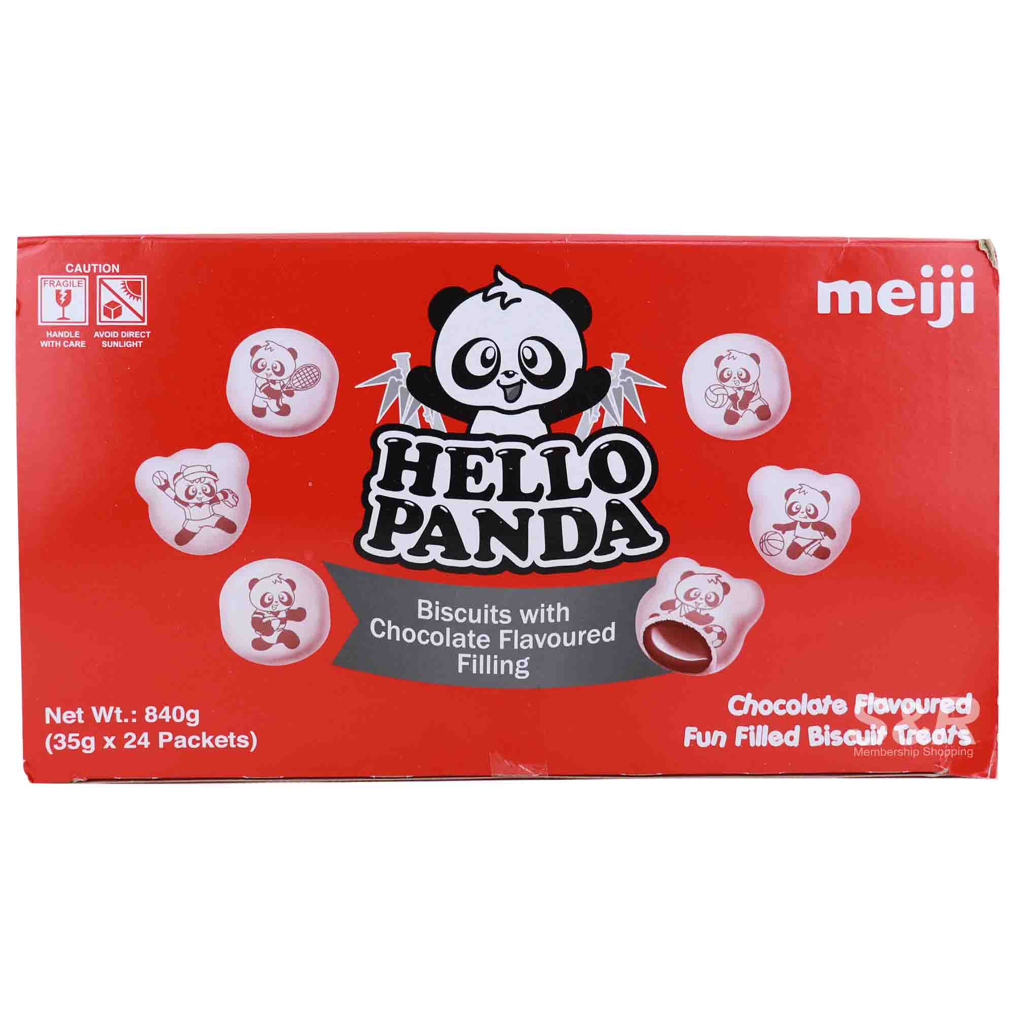 Meiji Hello Panda Biscuits with Chocolate Flavored Filling 840g